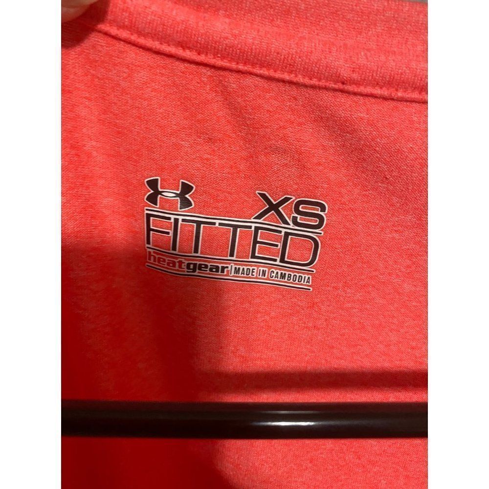 Under Armour neon orange t-shirt , fitted - Picture 2 of 5
